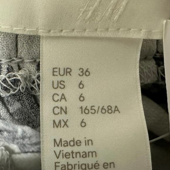 H&M Skirt Womens Size 6 Leaf Print Boho Bohemian Earthy - Picture 4 of 7